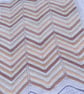 Neutral shades baby blanket 100% cotton. Slightly imperfect. - Image 4
