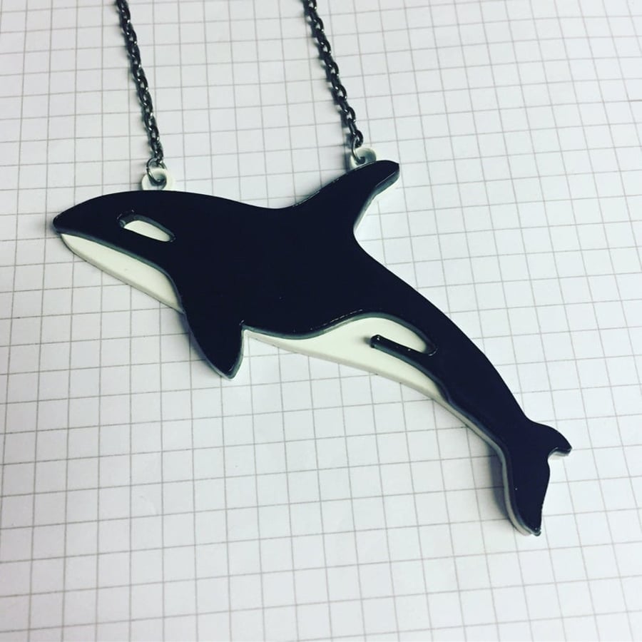 Orca Killer Whale Neckace