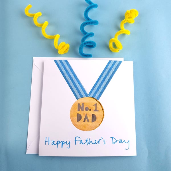 Father's Day Medal Card