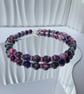 Chunky Beaded Necklace Colourful Jewellery Jade Bead Necklace Handmade UK - Image 3