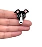 Whippet Brooch - Handmade