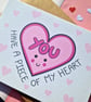 Valentines Day Card, Anniversary Card, Wife card, Husband card, Heart card - Image 2