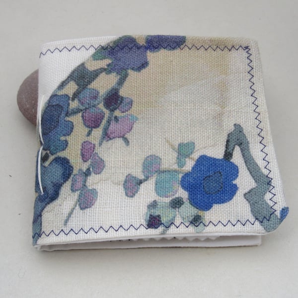 Handmade Floral Linen Needlebook