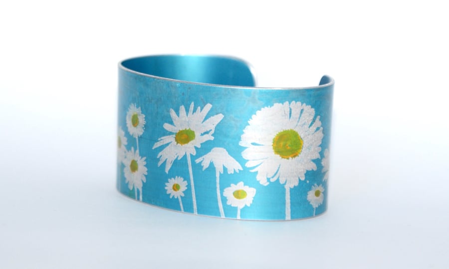 Oops a daisy cuff narrow blue