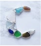 Seaglass mosaic crescent suncatcher  - Image 3