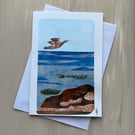 Collage greetings card hand made
