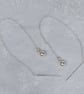Sterling Silver Pearly Drop Threader Earrings - Image 3