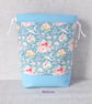 Project bag, drawstring bag, floral - Image 9