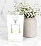 Charm Earrings - Mini Star - Yellow
