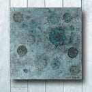 Lino and Direct Print Artwork - Box Canvas - Fossil Ammonites