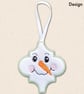 Arabesque Snowmen Christmas Decorations - Embroidered Tree Ornaments - Image 5