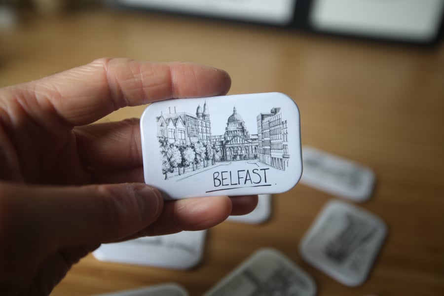 Belfast Skyline Magnet