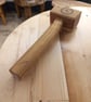 WOODEN OAK & MAHOGANY MALLET - Image 4