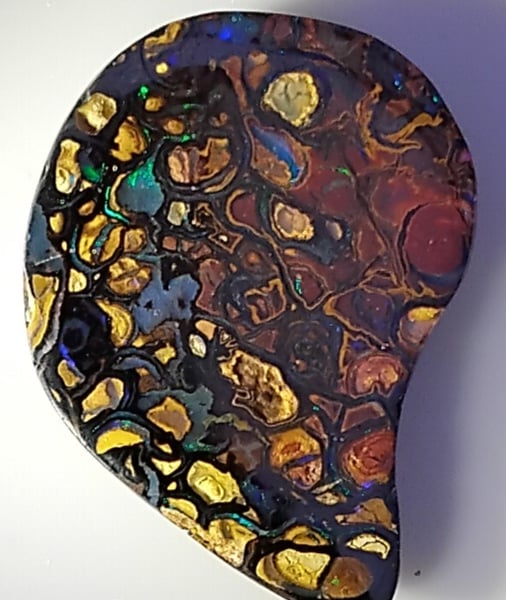 Australian Boulder Opal  Yowah honeycomb pattern (Freeform)