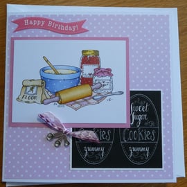 Baking Happy Birthday Card