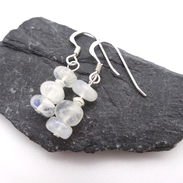Moonstone gemstone earrings