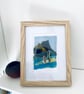 Abstract textile landscape, magic mountains - Image 2