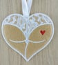 Lacy Knickers Heart Hanging Decoration - Butt Cheeks Hanging Heart