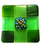 Fused Glass Trivet Green Trivet 16cm 041 - Image 3