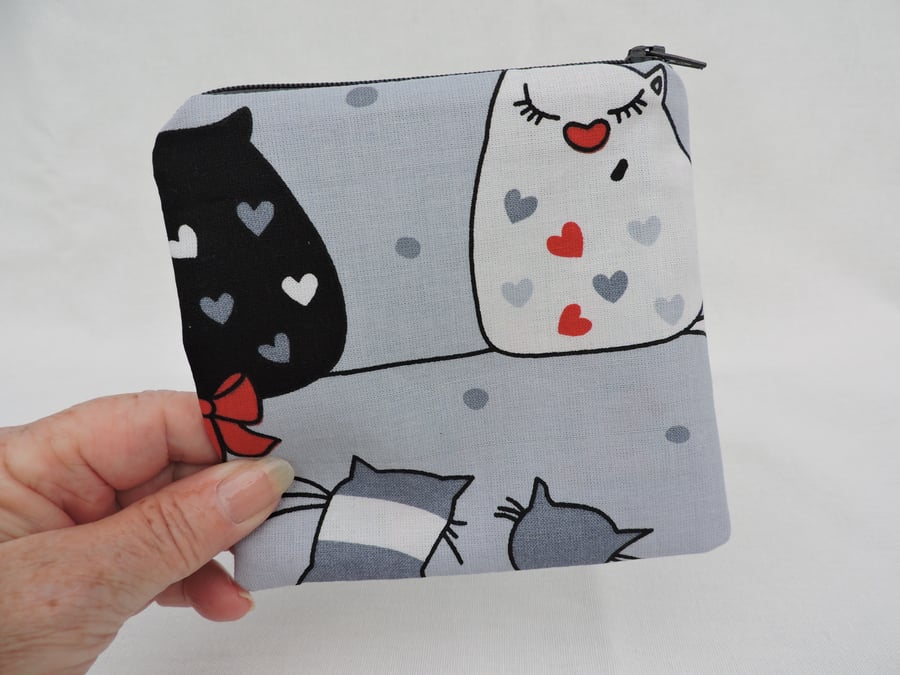 Coin Purse Caricature Cats