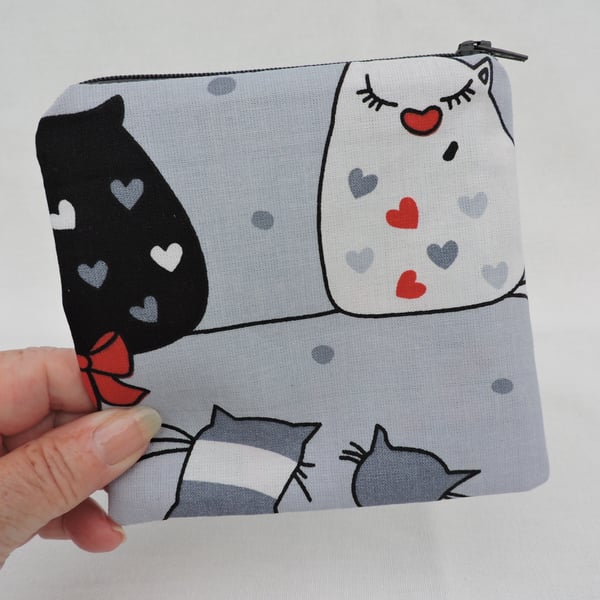 Coin Purse Caricature Cats