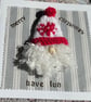 Christmas card with a gnomes head  - Image 2