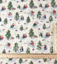 Tree Decorating Mice Acufactum cotton quilt fabrics from quarter metre - Image 1
