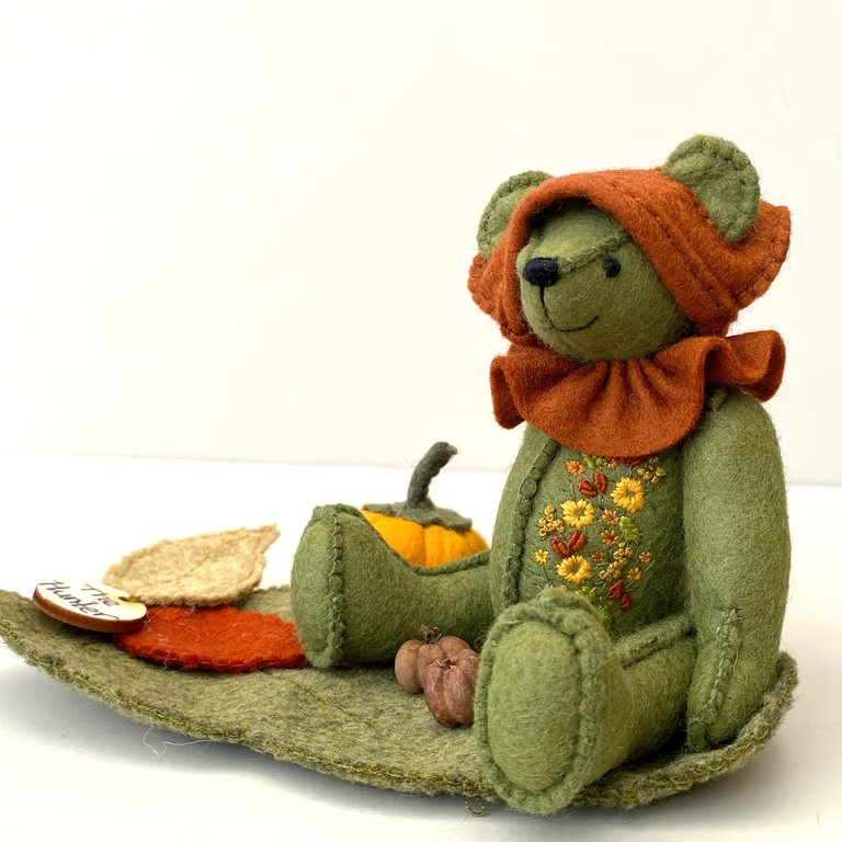 Teddy bears, one of a kind collectable elf bear, artist bear