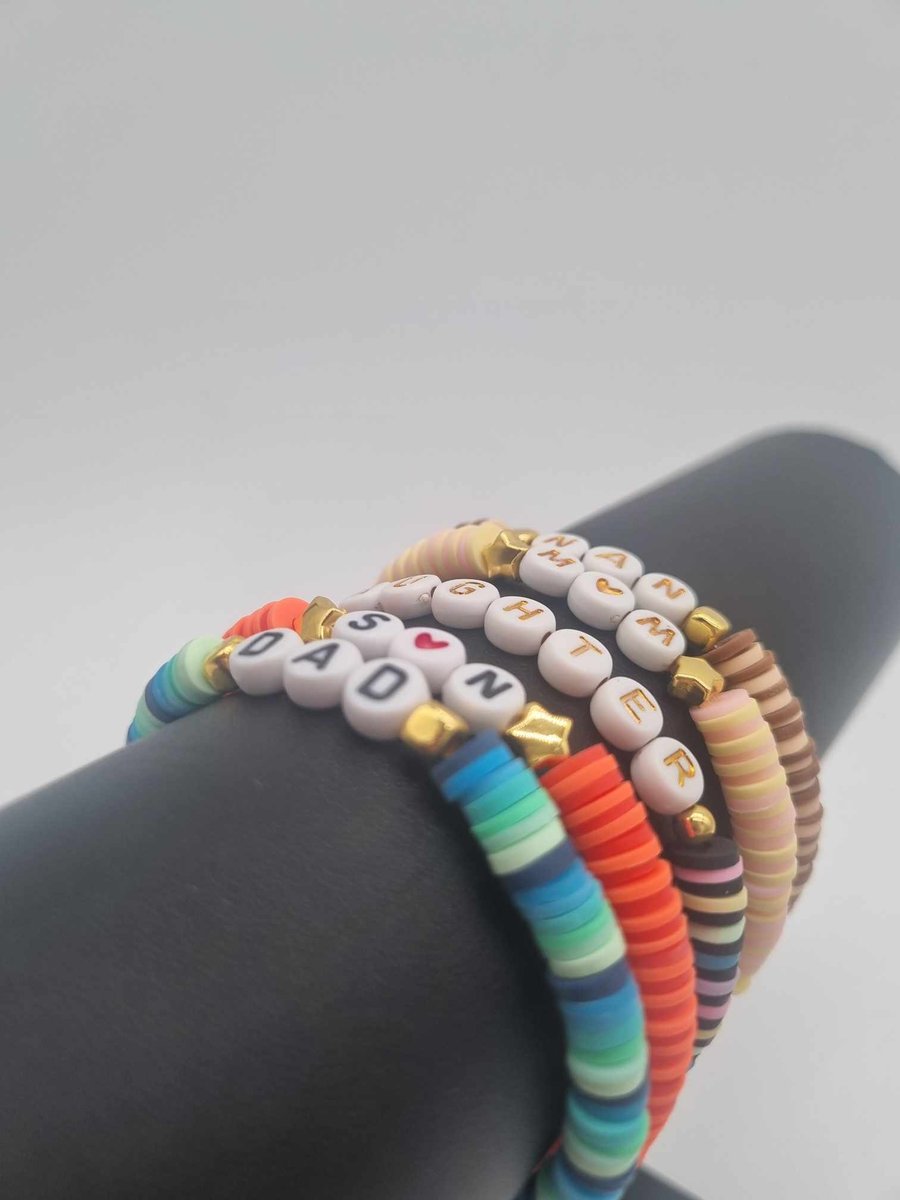 Beaded Family Member Bracelets