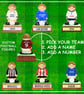 Custom Football Gift - Dad Son Grandad - choose your team, name & number Persona