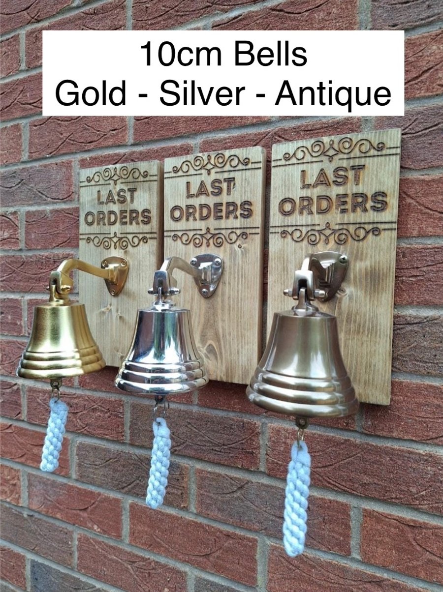 Last Orders Bell - Barware for homebar, bar, pub, mancave. Handmade in ...
