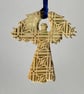 Gold mirrored acrylic angel decoration