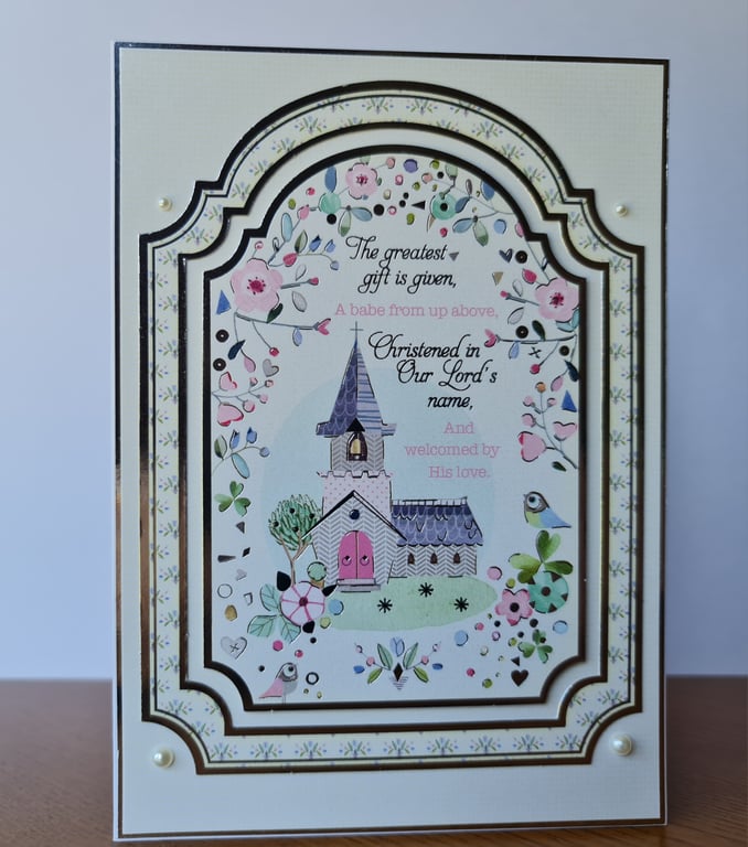 Christening card