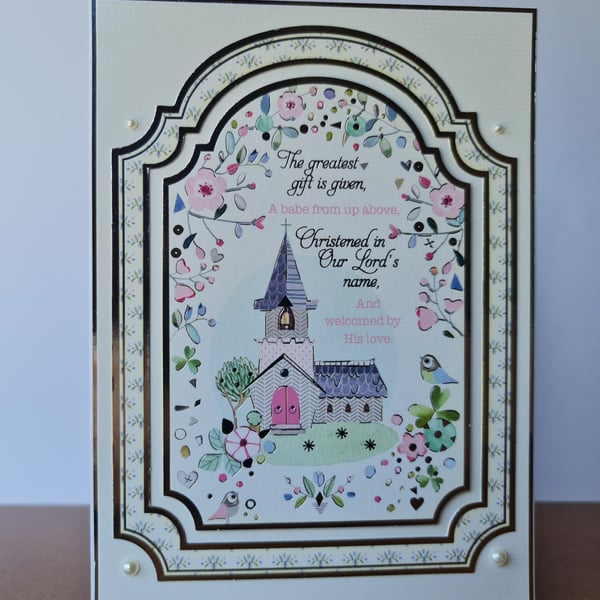 Christening card