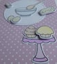 Have a Sweet Birthday Card - Blue Mixing Bowl & Cup Cakes - Image 2