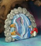 Sparkling Wallmounted Gnome Portal 2.5"  Magical Fairy Door - Image 2
