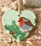 Robin Heart - Keepsake Christmas Gift Tag or Christmas Decoration - Image 2