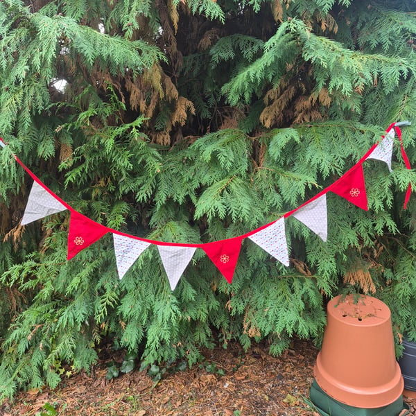 Christmas fabric bunting