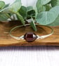 Sterling Silver Bangle with Plum Crackle Agate. Fits Size Medium 20cm  - Image 6