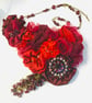 Red Victorian bib necklace  - Image 7