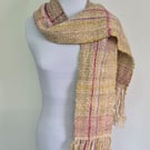45. Alpaca Thin Long Scarf . Toffee Coloured Measures 58"x 6"