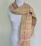 45. Alpaca Thin Long Scarf . Toffee Coloured Measures 58"x 6"