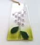 Foxglove small suncatcher, digitalis hanger, foxglove suncatcher in fused glass, - Image 6