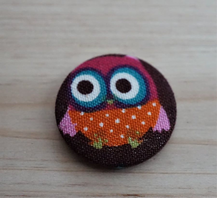 Owl Fabric Badge
