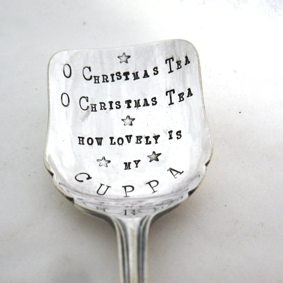 O Christmas Tea Caddy Spoon