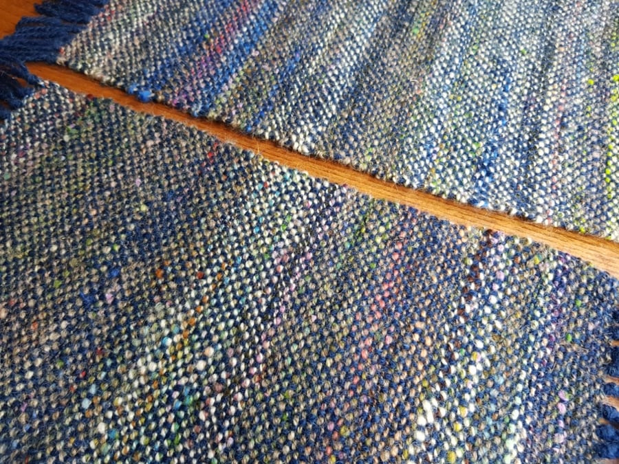 Hand Woven Placemats - Blue - Set of 2