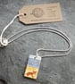 Handmade Ceramic Corgi dog on the beach pendant - Image 2