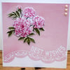 C3359 Best Wishes Decoupage Flowers