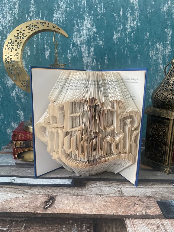 Eid Murbarak Folded Book Art