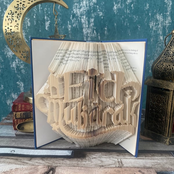 Eid Murbarak Folded Book Art